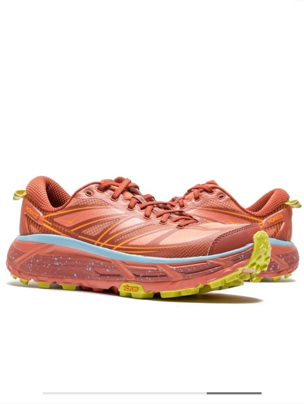 HOKA Mafate Speed 2 Baked Clay Orange Size 9 Sneakers Shoes Running Workout - Picture 4 of 16